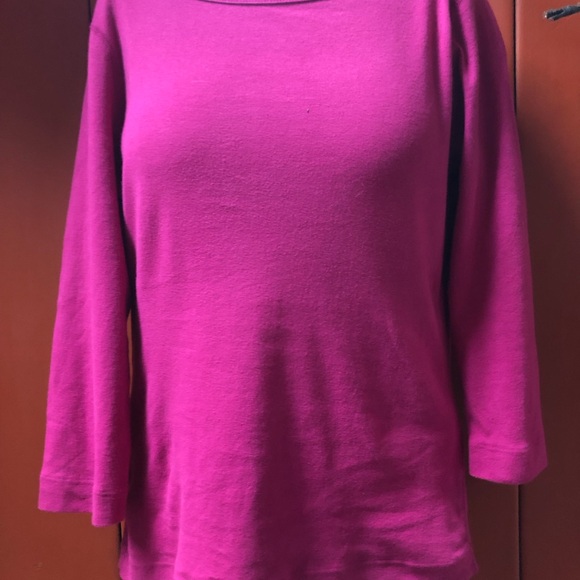 NWOT Gorgeous British boat neck T shirt, from 3 Dots! - Picture 3 of 11